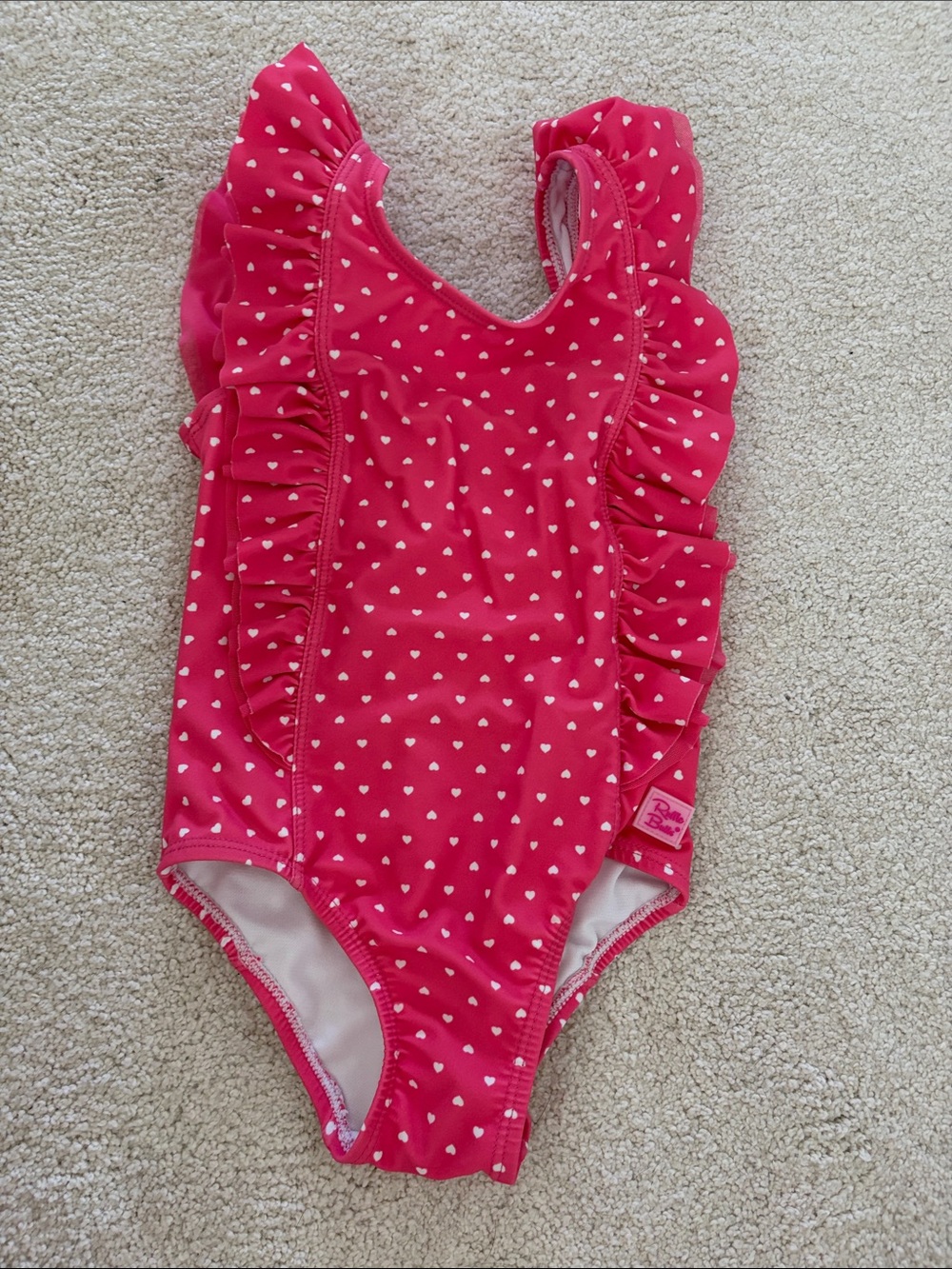 Heart RuffleButts One-Piece Swimsuit